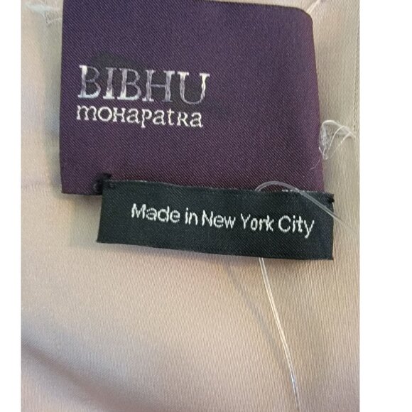 Bibhu Mohapatra Couture 3D Appliqué Floral Top, Blush/Navy, Womens Size 8 - Picture 7 of 8